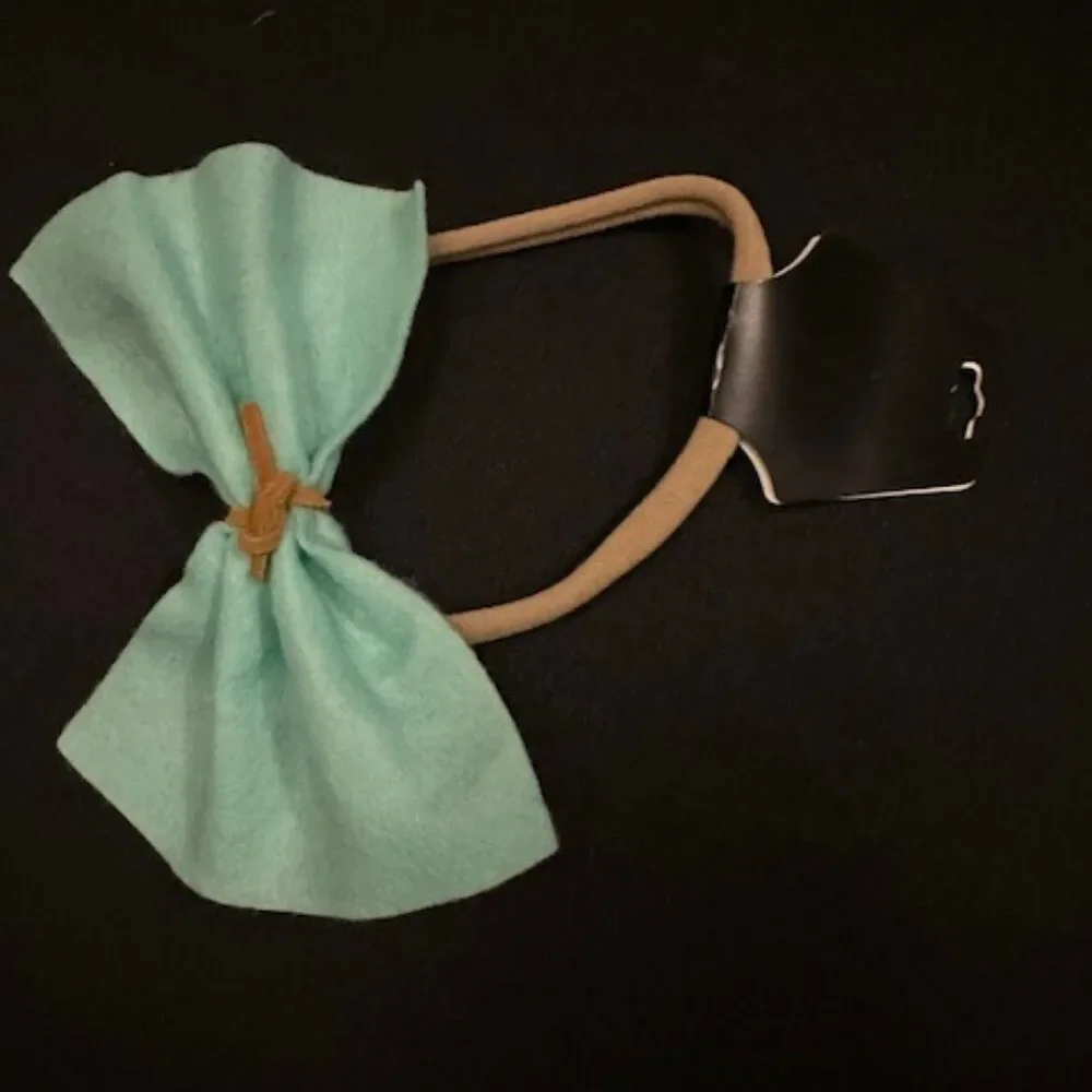 Bundle (3) of Felt Bow on Nylon Headbands  HB8279  Handmade NWT Boutique